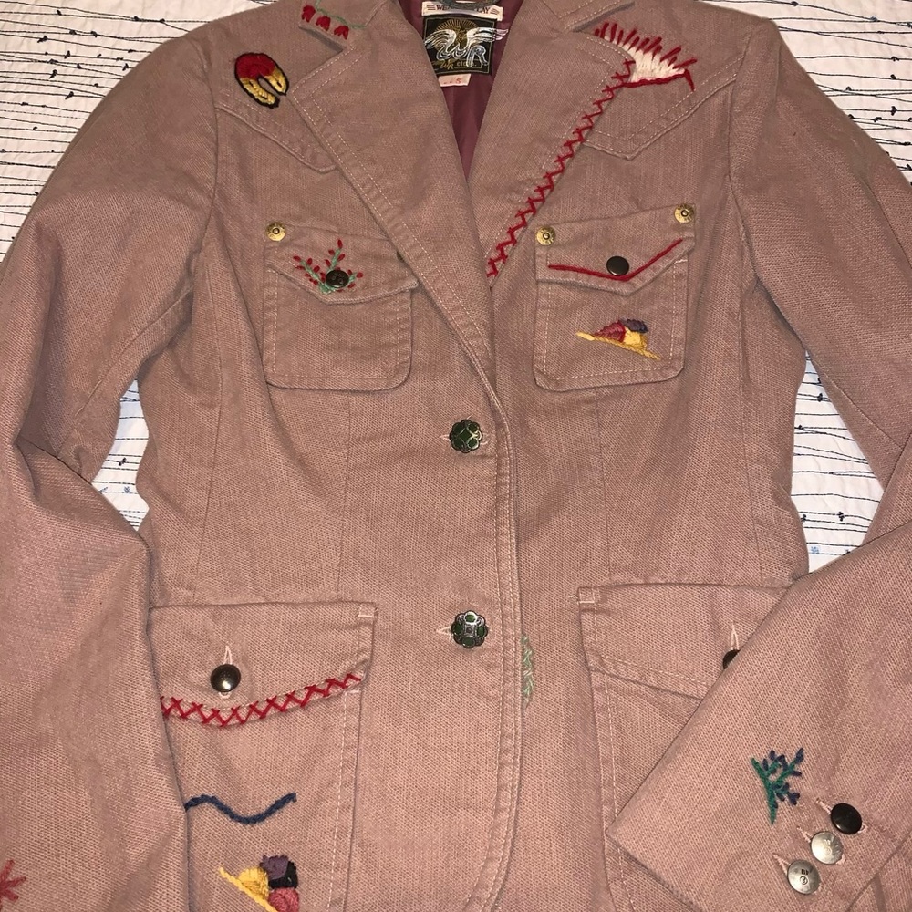 We are replay embroidered blazer